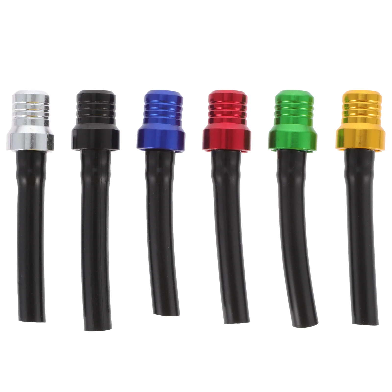 

6 Pcs Accessories Fuel Tank Cap Hose Gas Valve Vent Aluminum Alloy Motorcycle Caps
