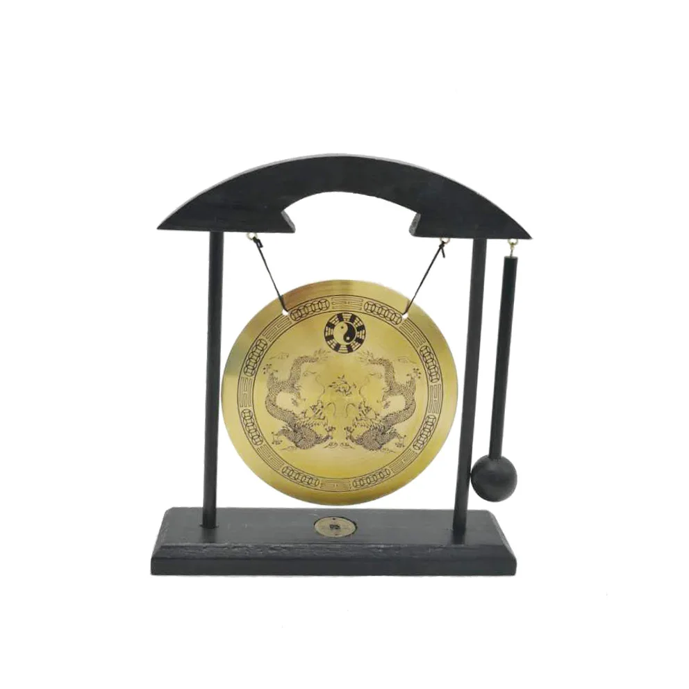 

Zen Art Brass Feng Shui Desktop Gong Dragon Gong Home Decoration