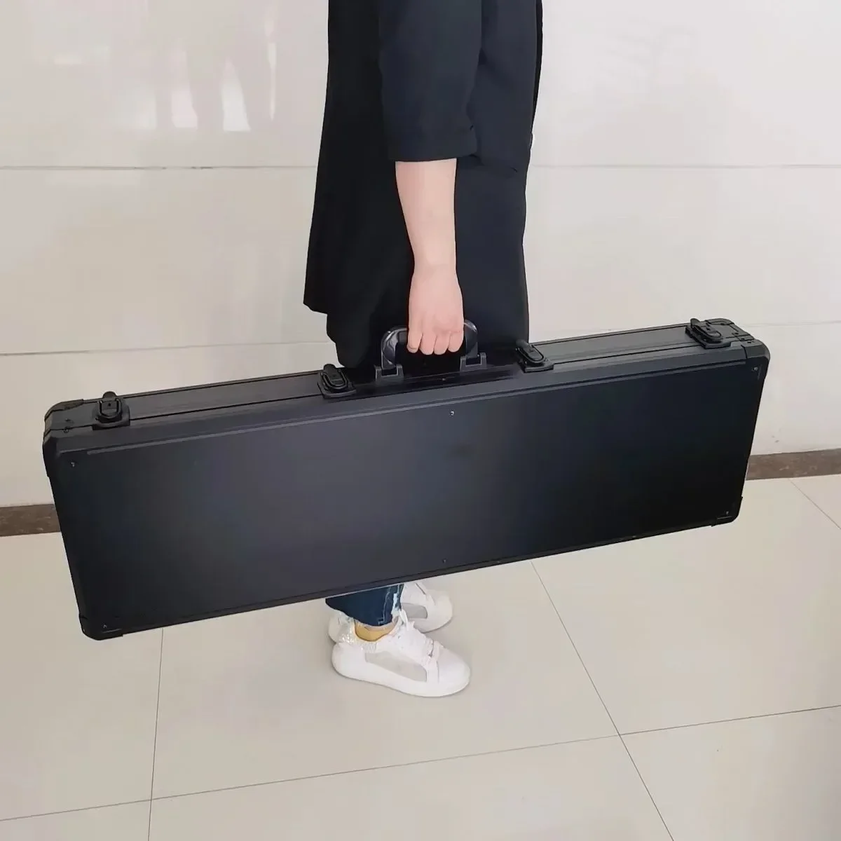 휴대용 엑스트라 롱 알루미늄 합금 도구 상자 장비 안전 상자, 피쉬 폴 케이스, 여행 가방, 계기 케이스, 스펀지 보관 상자