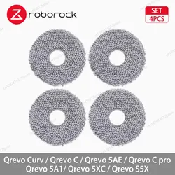 Roborock Vacuum Cleaner Essential Accessories Kit - Main Brush, Side Brush, Mop Cloth, Dust Bag, and Filter (4 Mop Cloths)