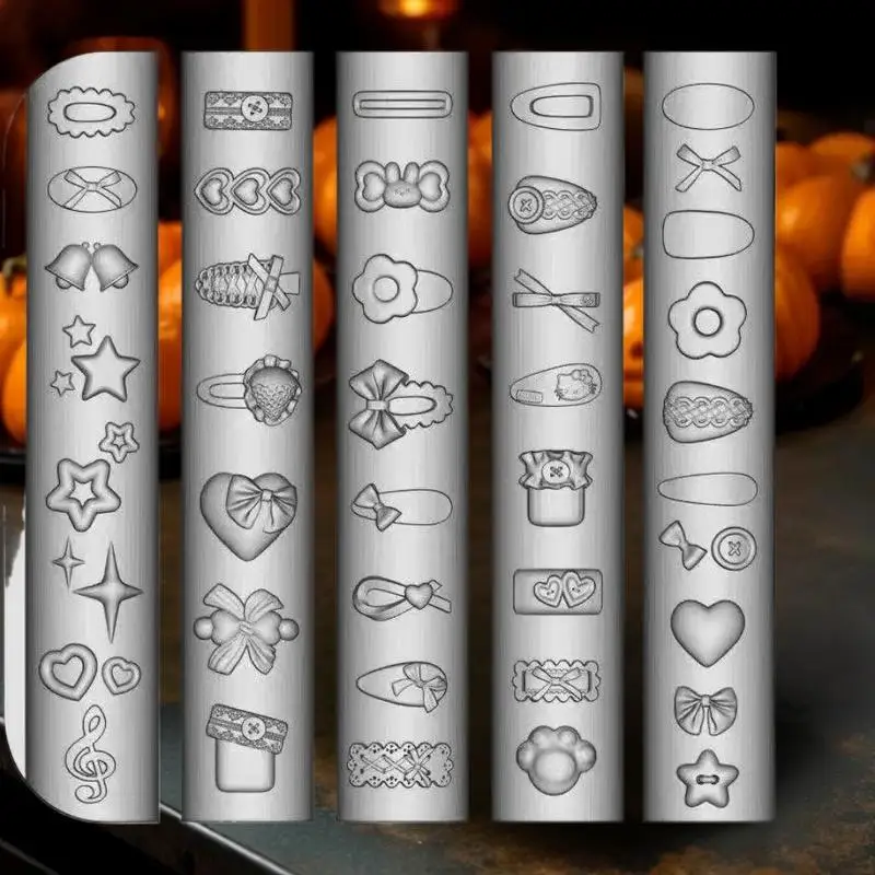 Flower Fox Transparent Silicone Nail Molds DIY Nail Art Decoration Manicure Design Tools 3D Acrylic Nail Art Carving Mold Charms