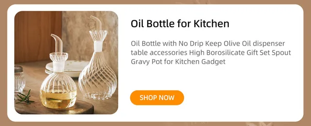 Oil Bottle with No Drip Keep Olive Oil dispenser table accessories