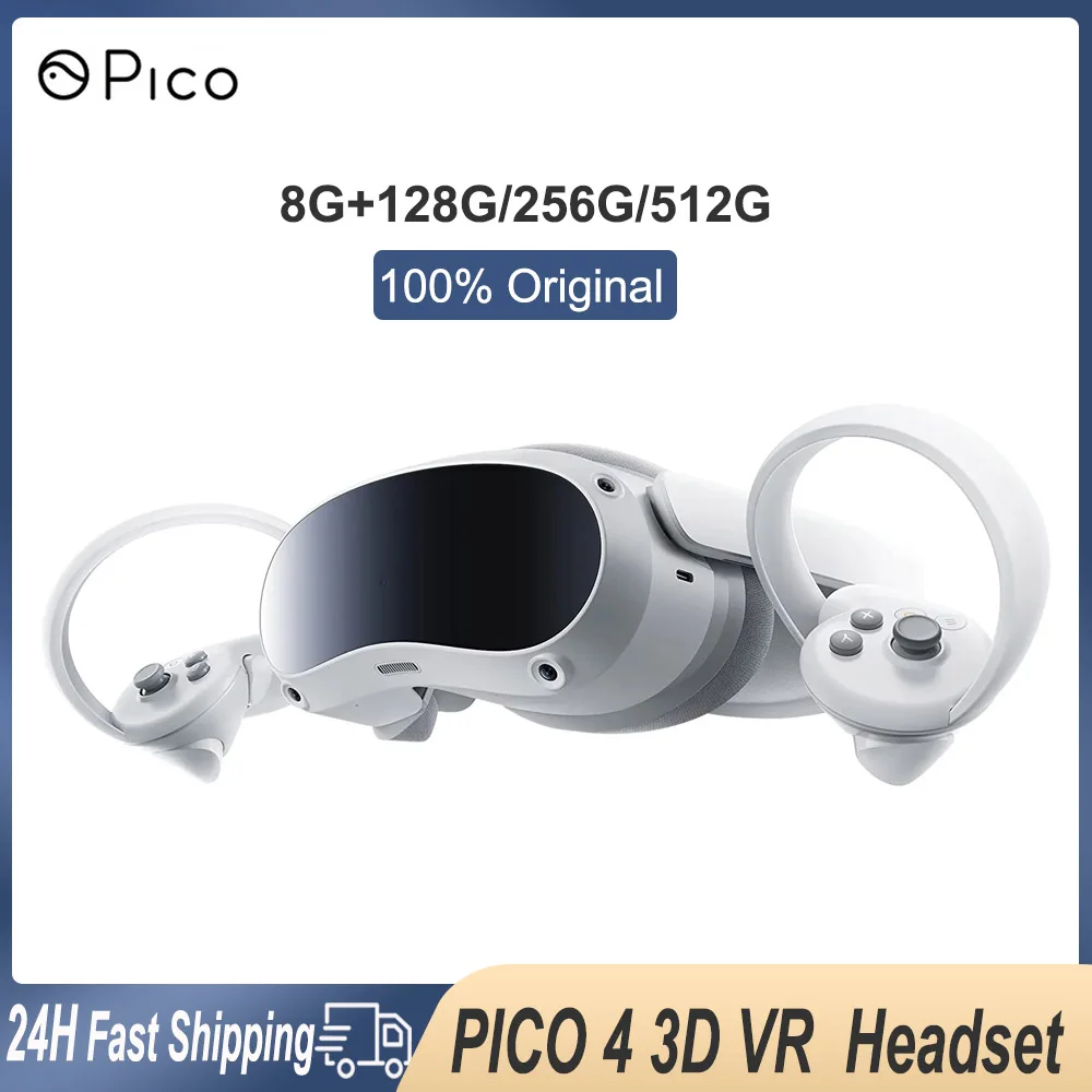 

Pico 4 VR Headset All-In-One 128 256 521G 3D VR Glasses 4K+ Display Virtual Reality Headset For Metaverse & Stream Gaming