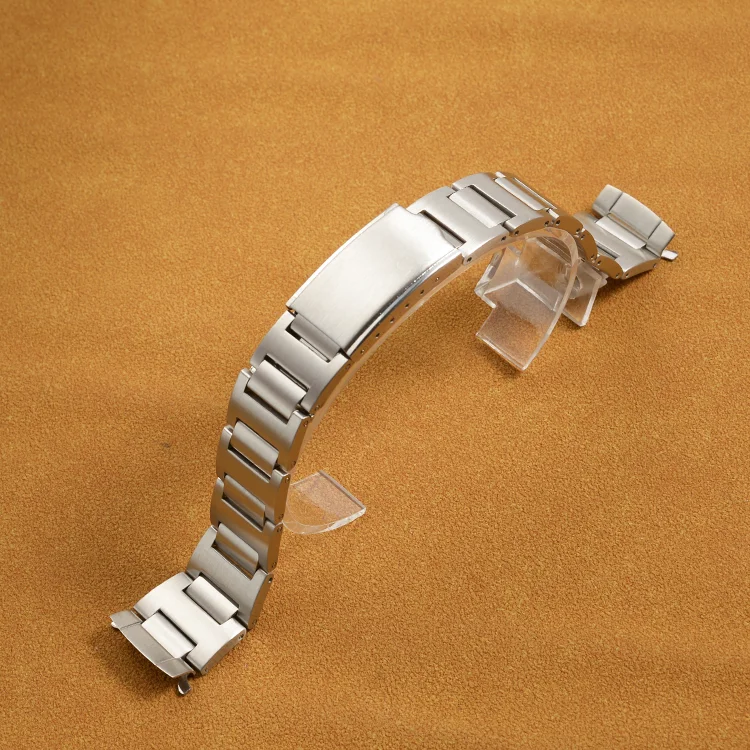 19mm Stainless Steel Watch Band Replacement Bracelet For 6139 Seiko Chrono