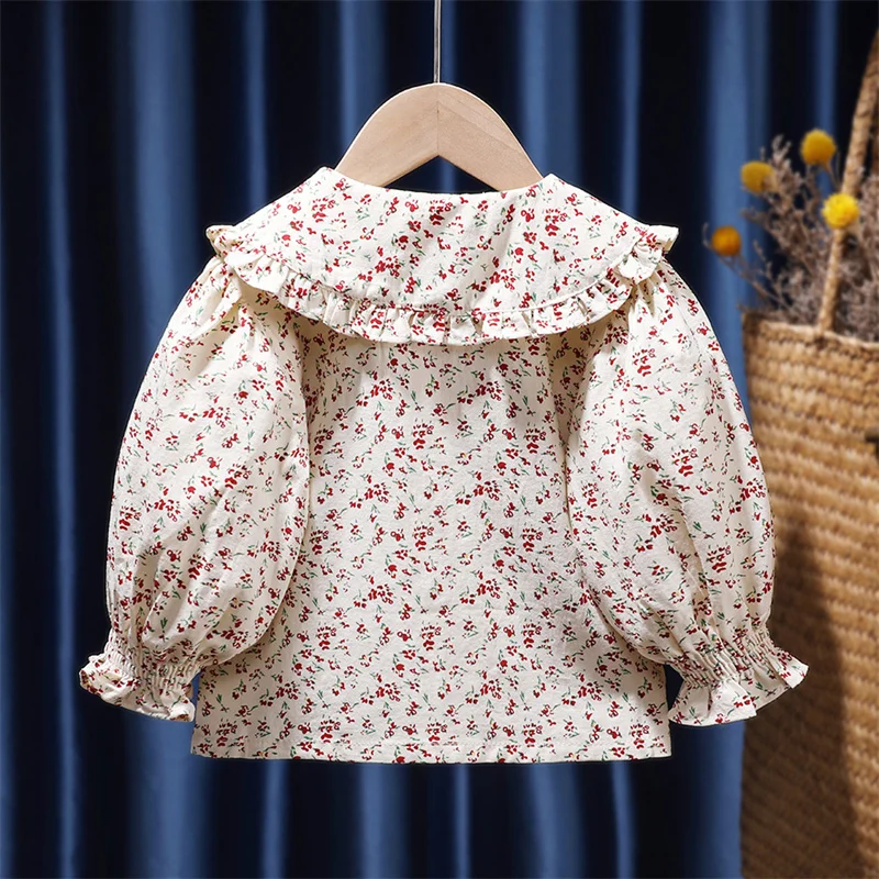 Girls Baby's Kids Blouse Jacket Outwear 2024 In Stock Spring Autumn Shirts Cotton Children's Clothing High Quality