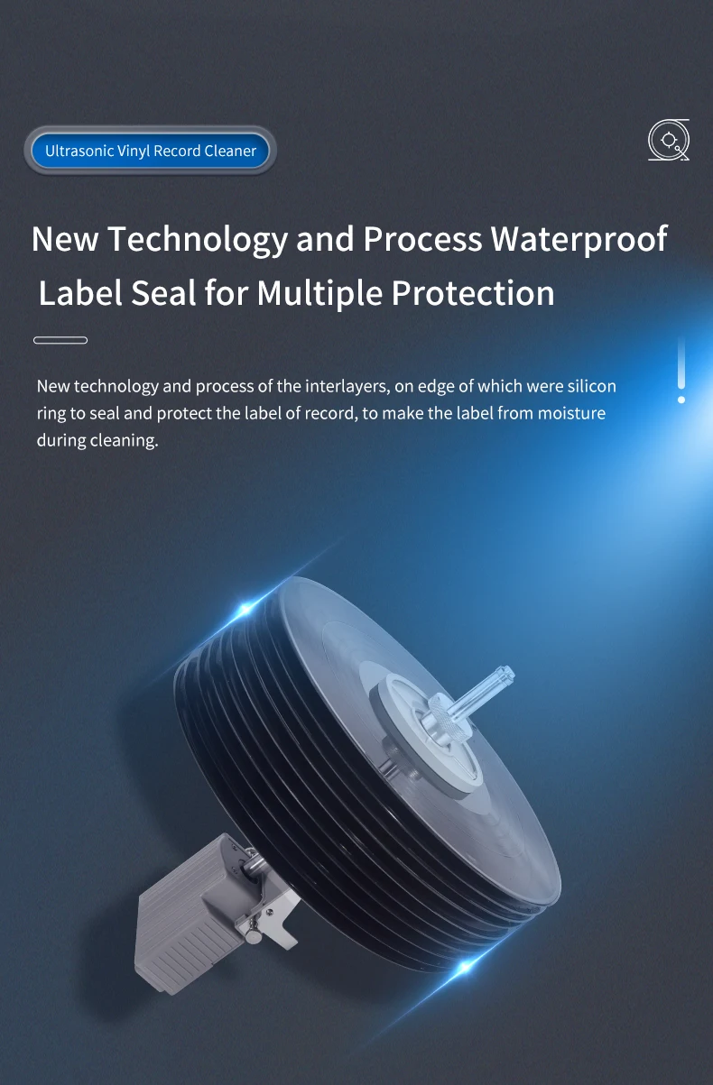 CS6.1 pro Vinyl Record Cleaner for Professional Business 7' 10' 12' LP Vinyl Rec