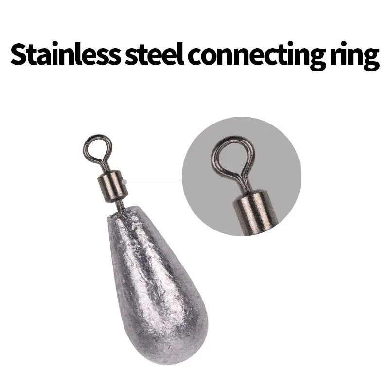 Fishing Counterweight Sinker 10g Quick Release Soft Bait Sinker Bass Fishing Tackle Accessories Hook Connector 10Pcs