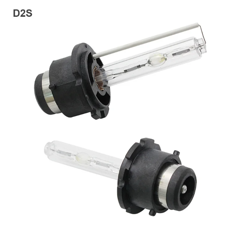 2PCS/Lot Car Headlight Bulb D2S D4S 4300K 6000K 8000K 10000K White hot selling HID Xenon lamp With Metal Bracket Protection