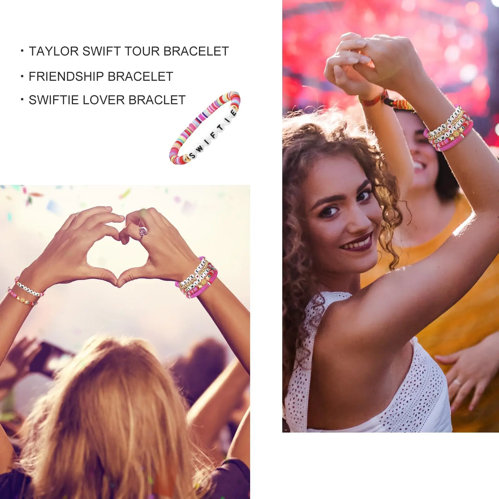 Swiftie Beaded Bracelet Taylor Swift Hand Band 