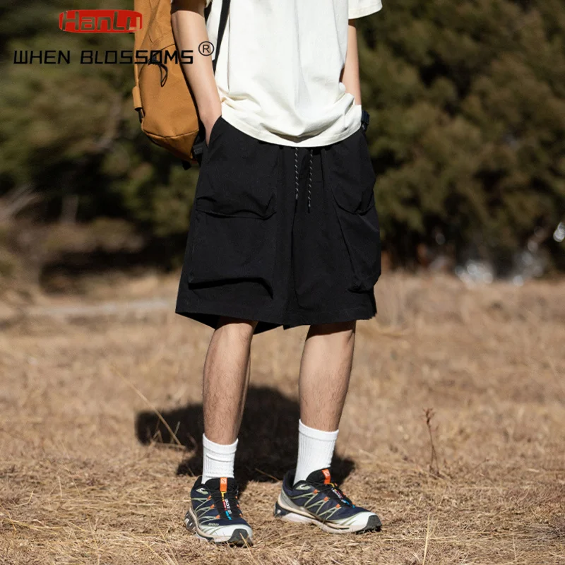 Men's Summer New 3D Pocket Design Workwear Shorts, Men's Fashion Brand Loose Casual Outdoor Quick Drying Shorts