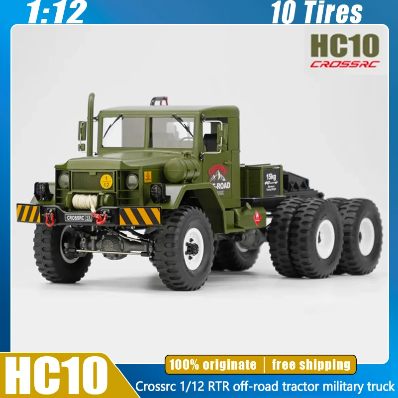 1/10 ラジコン ミリタリー クロスカントリー Crossrc HC10 Rc Car 1/12 Off-Road Tractor Military Truck RTR