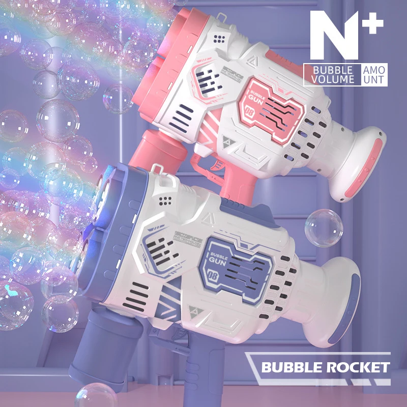 20/30/40 Hole Handheld Bubble Gun Toys for Boy Girl Automatic Soap Bubbles Machine Blower Outdoor Game Kid Toy Children Day Gift 3