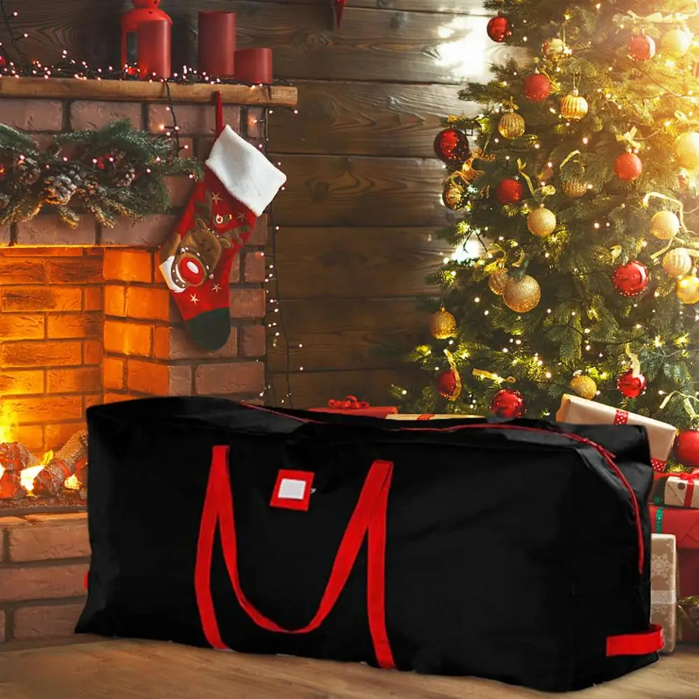 Description Picture 4 of itemChristmas Tree Storage Bag Dustproof Cover Protect Waterproof Large Capacity Quilt Clothes Christmas Tree Storage Bags supplies