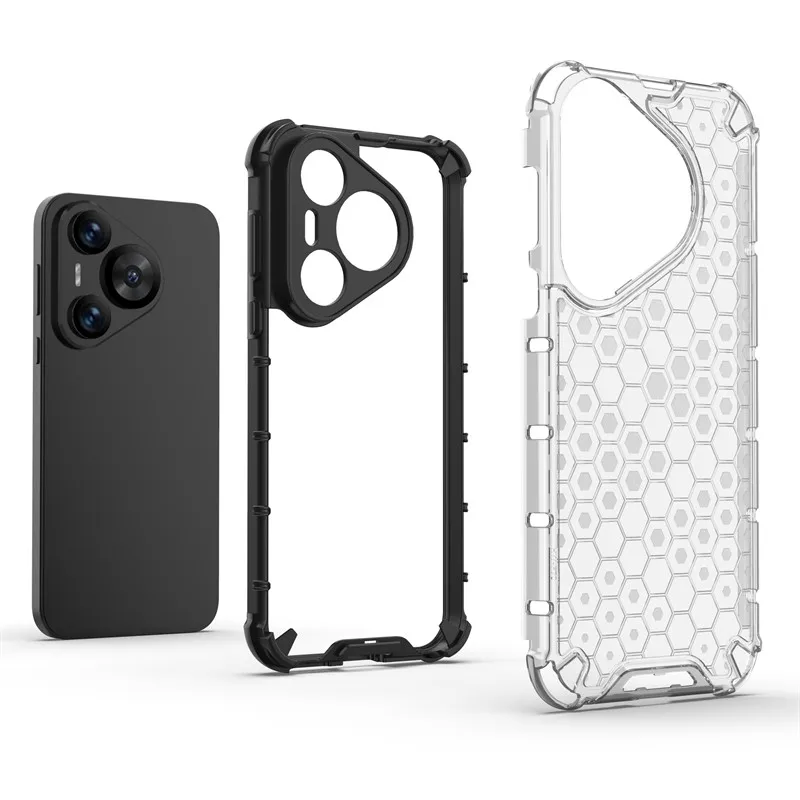 Luxury Shockproof Armor PC Silicone Protective Case - Enhanced Protection and Style