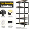 4 Pack Storage Shelves 48" x24" x 72" 5 Tier Adjustable Garage Storage Shelving Heavy Duty Metal Storage Utility Rack Shelf Unit 5