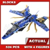 524pcs Shinobi Jay Storm Fighter Jet Flying Machine Snake 11162 Building Blocks Sets Bricks Compatible