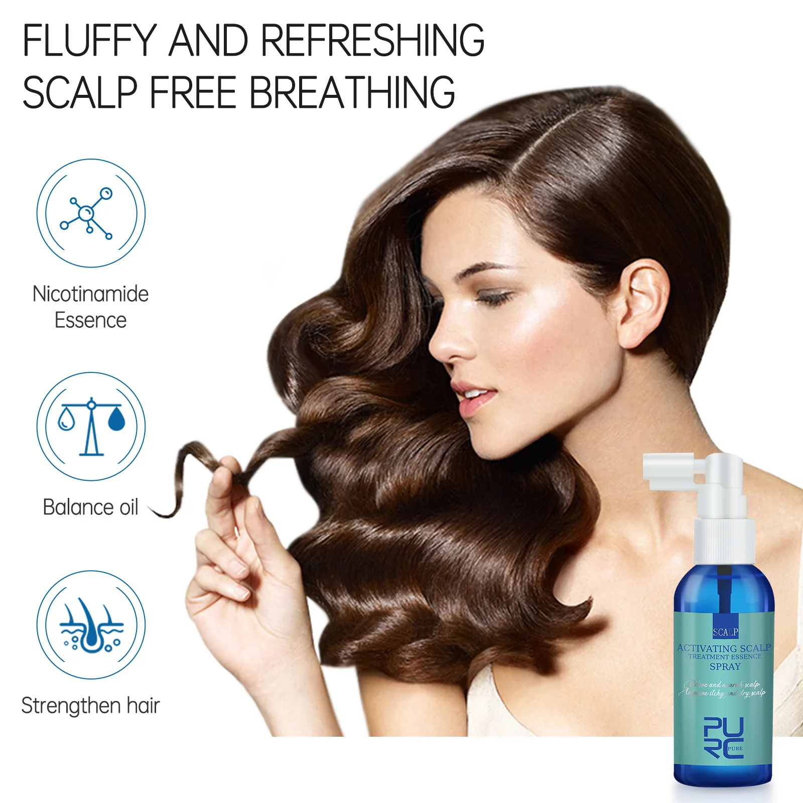 

Hair Oil Dandruff Anti Itching Scalp Treatment Essence Spray Oil Control Cleansing Prevent Hair Loss Repair Scalp Hair Care