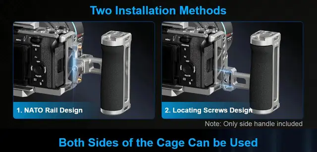 Maniglia Laterale SIRUI SC-SH Per Fotocamere - Compatibile Con ARRI, NATO, Regolabile 50mm - Foto 3