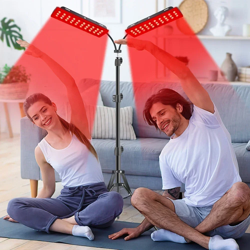 Astarexin Double Heads LED Red Light Lamp Infrared Light 850nm Near Infrared Device Full Muscle Body Pain Relief Skin Care