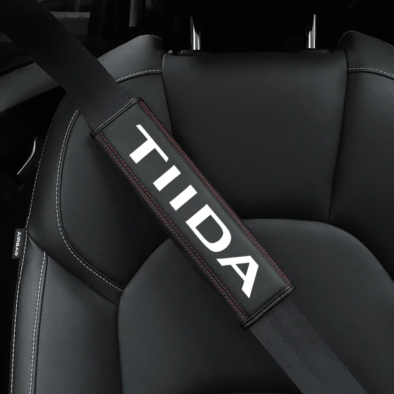 

1 шт., протектор ремня безопасности из воловьей кожи для Nissan TIDA 2008 2009