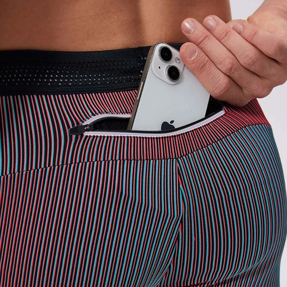 Sports Shorts Sports Leggings Compression Pants Marathon Running Training Fitness Bodybuilding Men Gym with Waist Bag