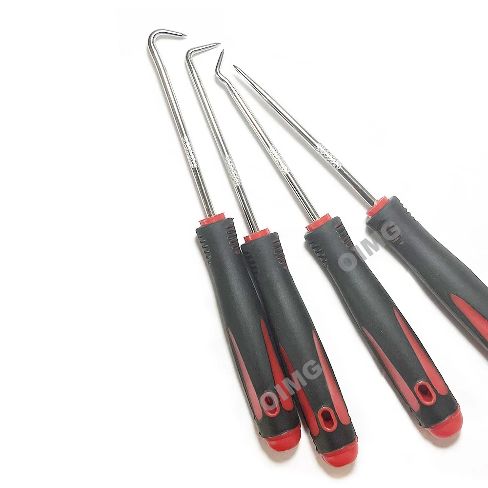 4Pcs O-Ring Seal Gasket Pick and Hook Set Automotive Pick Tool for Removing Car Auto Oil Seal O-Ring Gasket Puller Remover