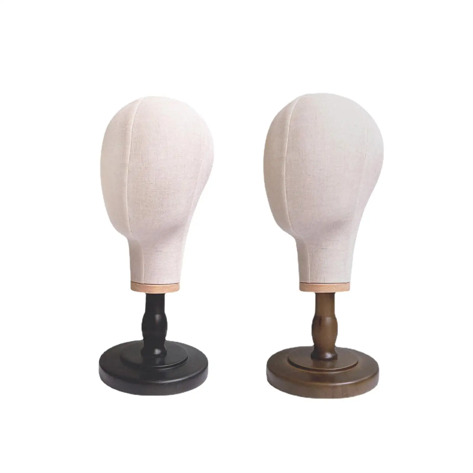 Modello di testa di manichino Modello comestico Testa di blocco di tela per cuffie Cappello Parrucca - immagine 4