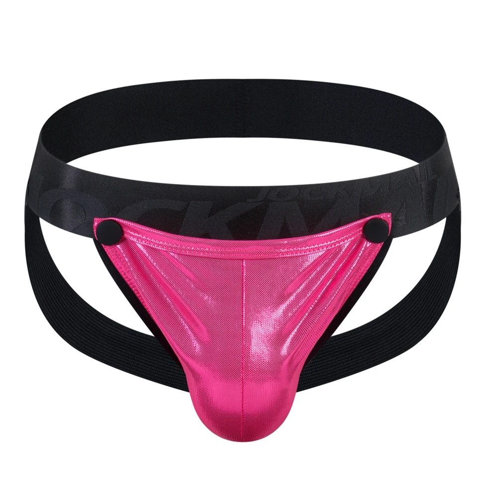 

Бикини Jockmail Jockstrap мужское, пикантное нижнее белье для геев, стринги, съемные радужные Светоотражающие бриджи