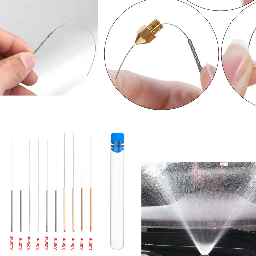 3D Printing Nozzle Cleaning Steel Needle Wiper Nozzle Needle Stainless Steel Tweezers 4