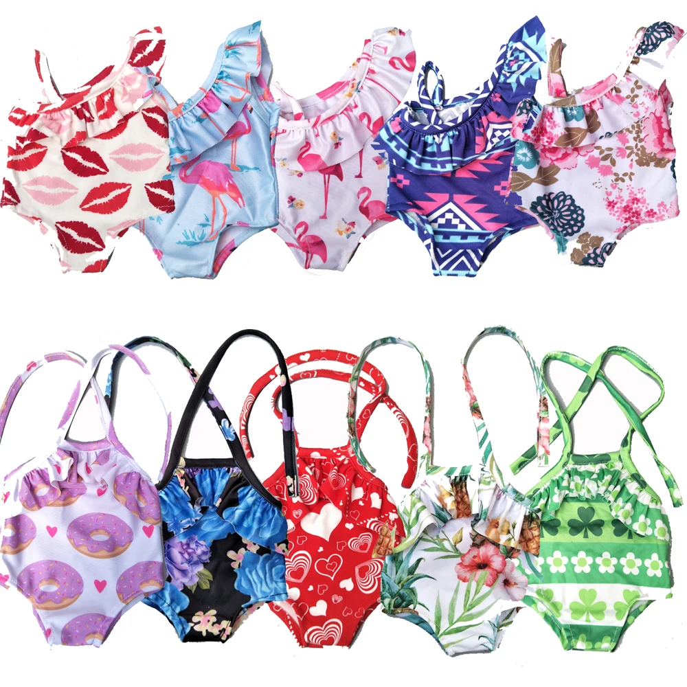 

Doll clothes for 43cm baby doll dress doll swimsuit 18 inch doll swimming clothes