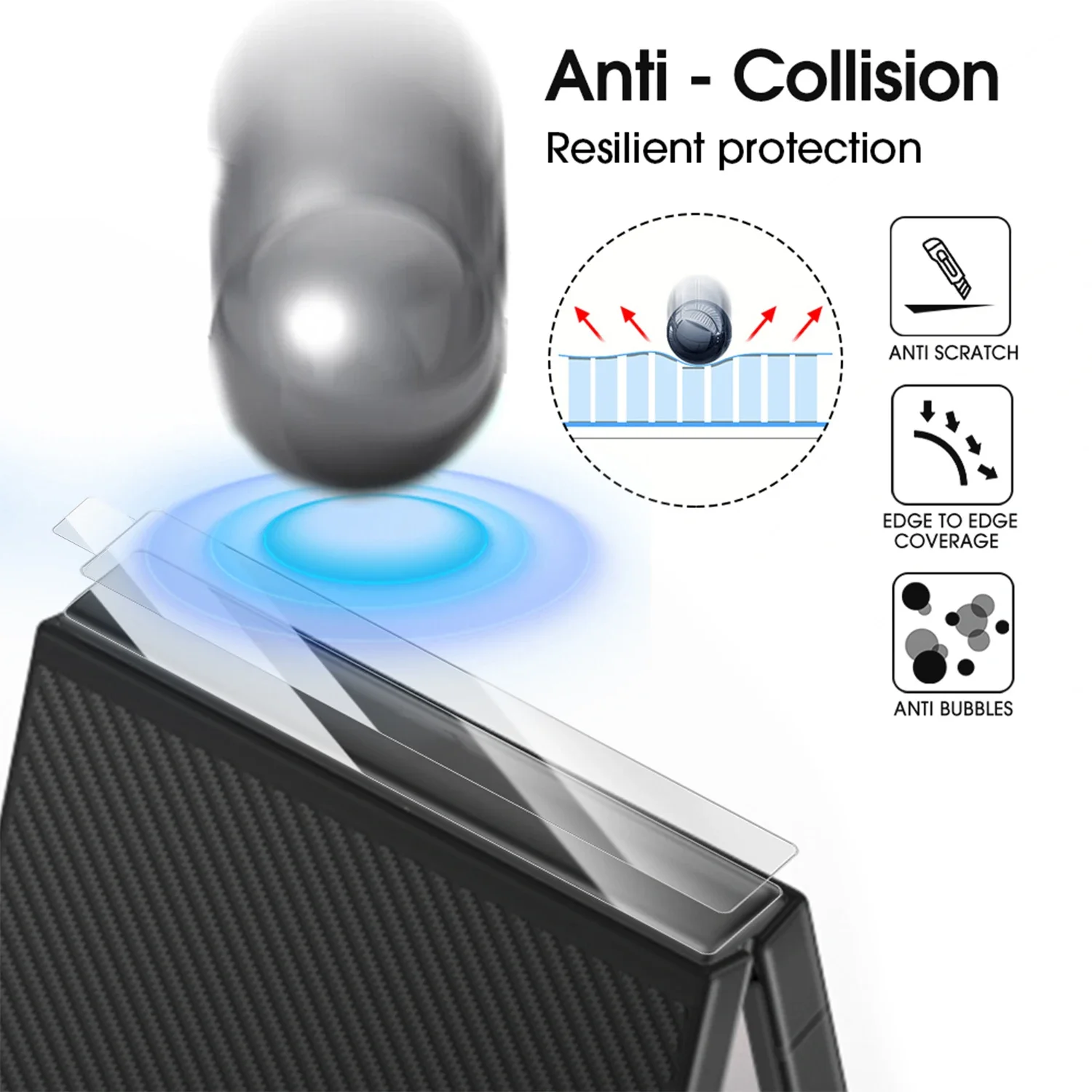 Anti-Scratch Middle Hinge Hydrogel Film Sticker