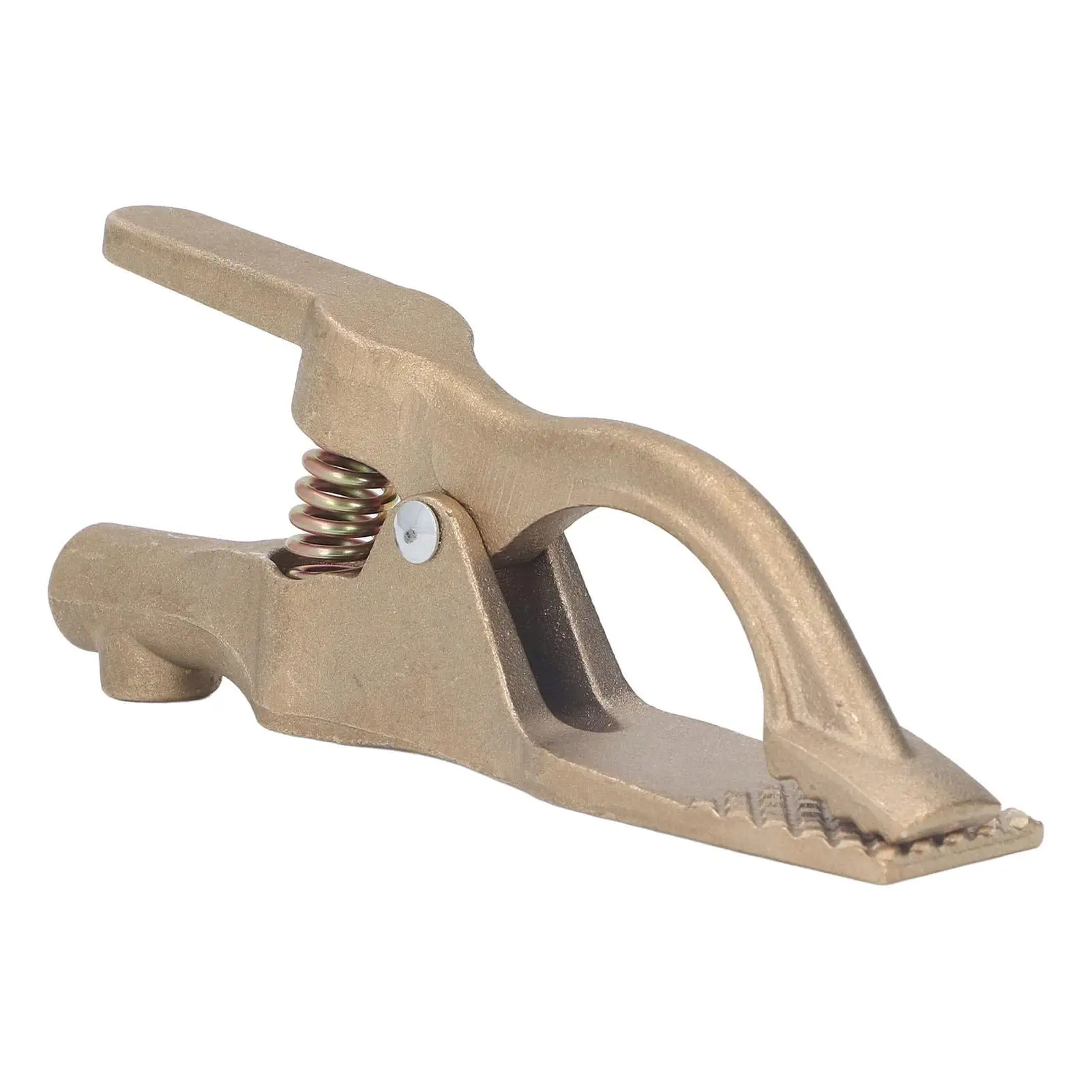 Brass Welding Ground Clamp 35mm Opening-High Conductivity, Oxidation Resistant, 500A Grounding Clip