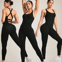 Women’s Fitness Jumpsuit (Ribbed Fabric)