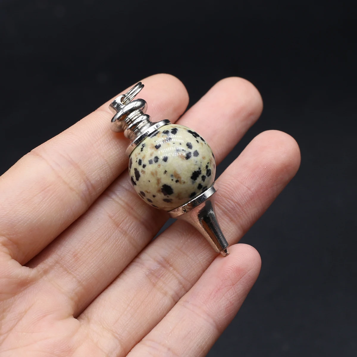 10PCS Wholesale Natural Stone Spiritual Ppendulum Pendant DIY Jewelry Making Necklace Spiritual Pendulum Pendant Accessories