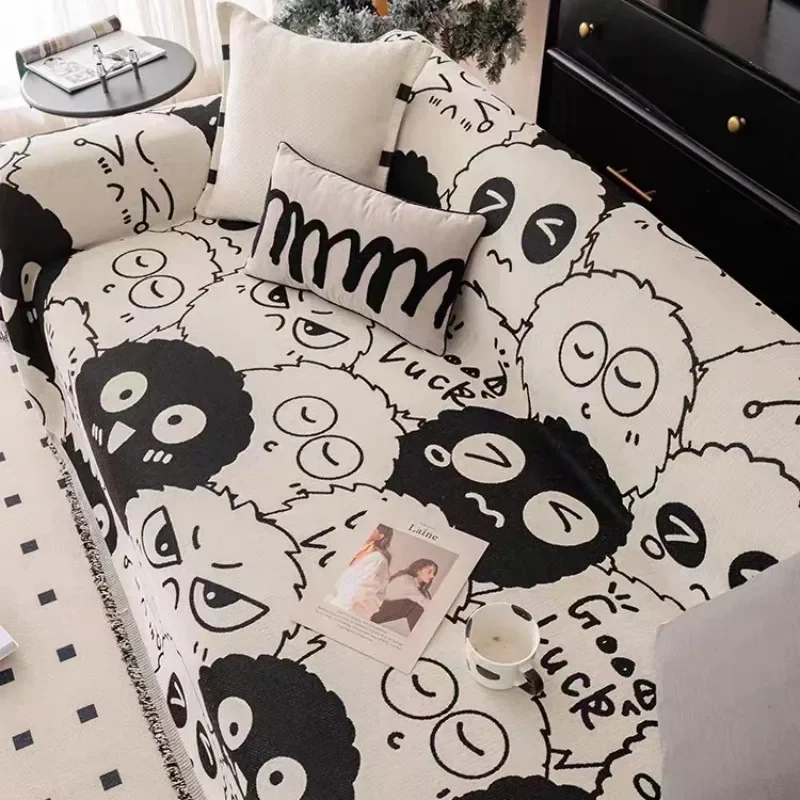 Blanket Sofa Towel for Living Room Furniture Dapestry Couch Coverecor Woven Cotton Sofa Cover 4