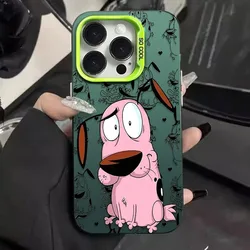 Matte Moedige Hond Telefoonhoesje