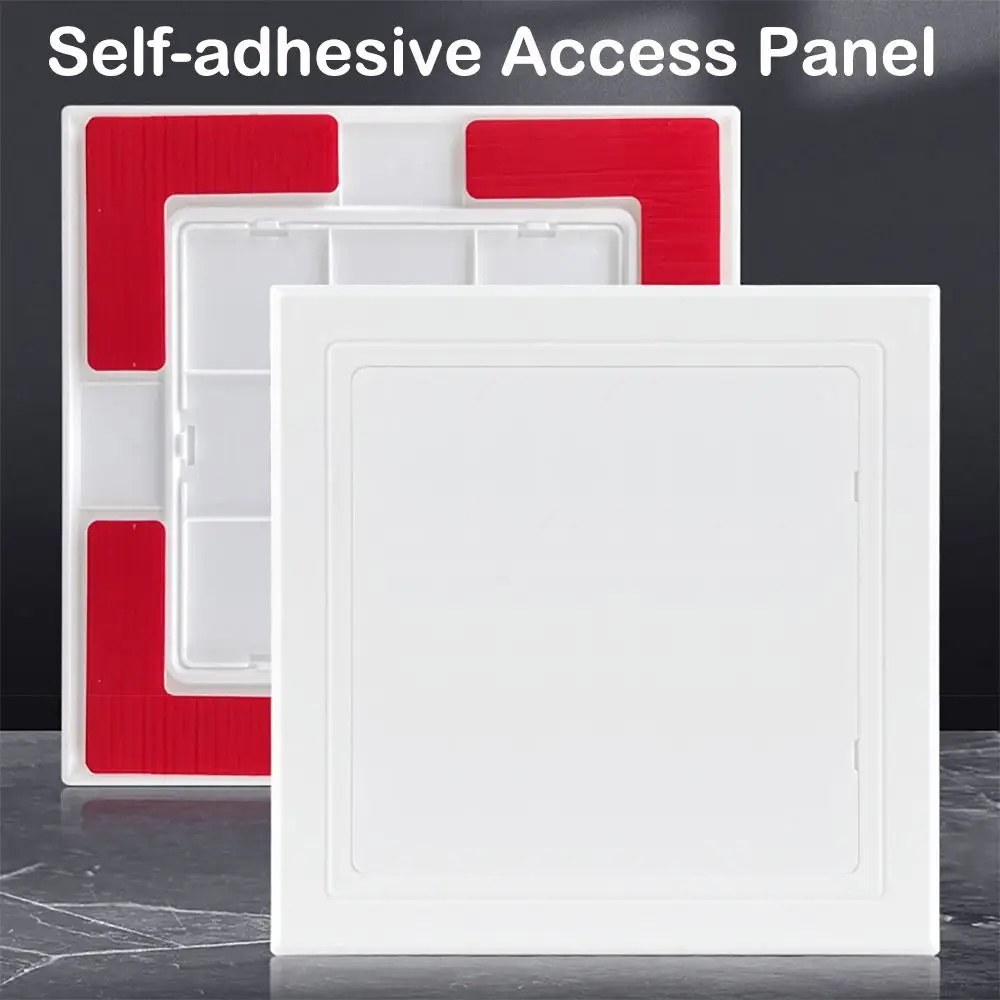 Box Door Lock Self-adhesive Access Panel Door Plastic Removable Inspection Hole White Wall Access Doors Doors Wall Ceiling access panel