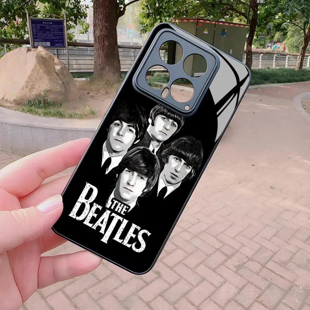Premium Glass Cover Phone Case - The Rock Beatles Band Design