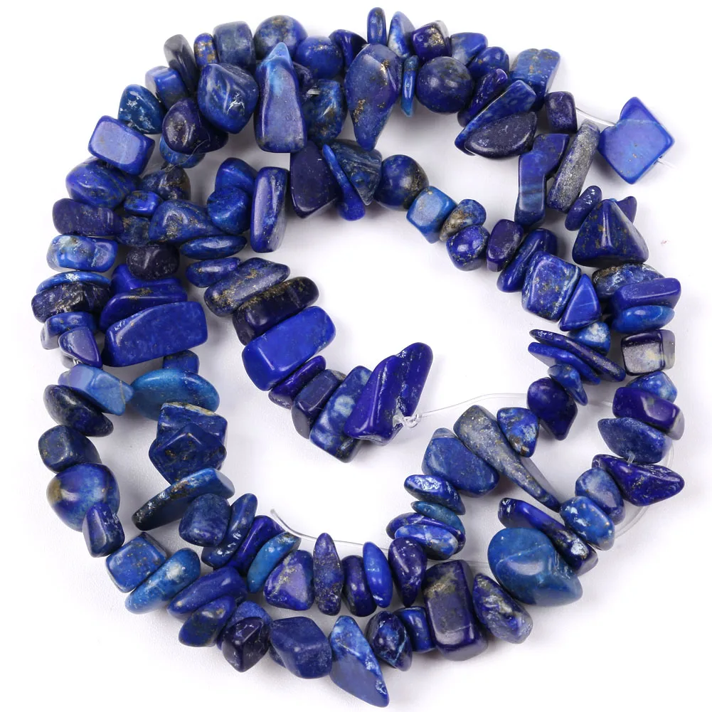 Natural Stone Irregular Gravel Beads for Jewelry Making - Freeform Beads for DIY Necklaces & Bracelets, 15'' Strand