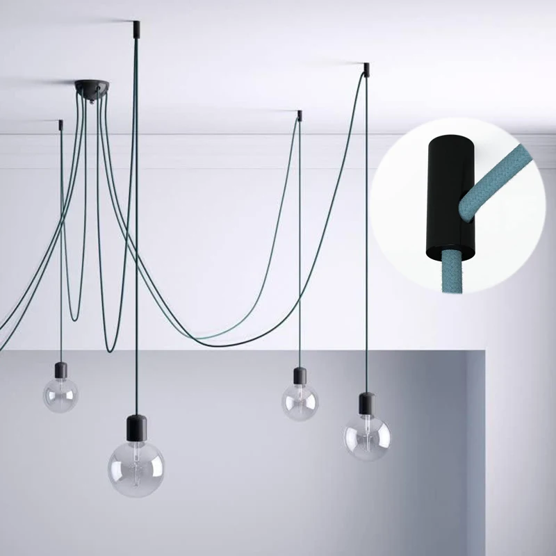 Décor Noir Plaque De Plafonnier Rétro Support De Plaque De Crochet De