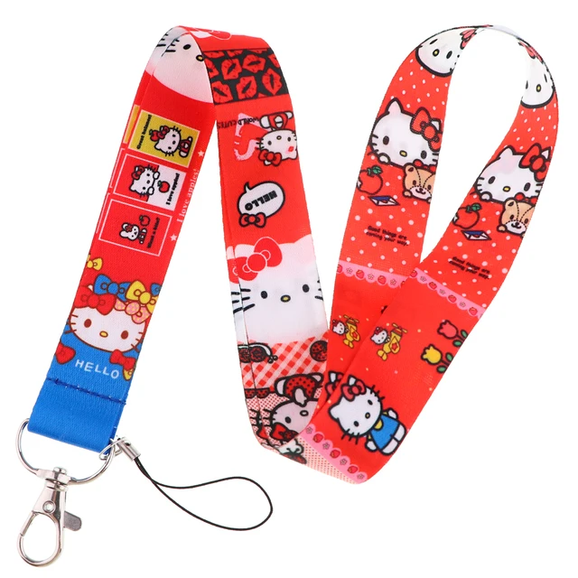 Kawaii Cartoon Lanyard Neck Strap Keychain For Phone ID Card Badge