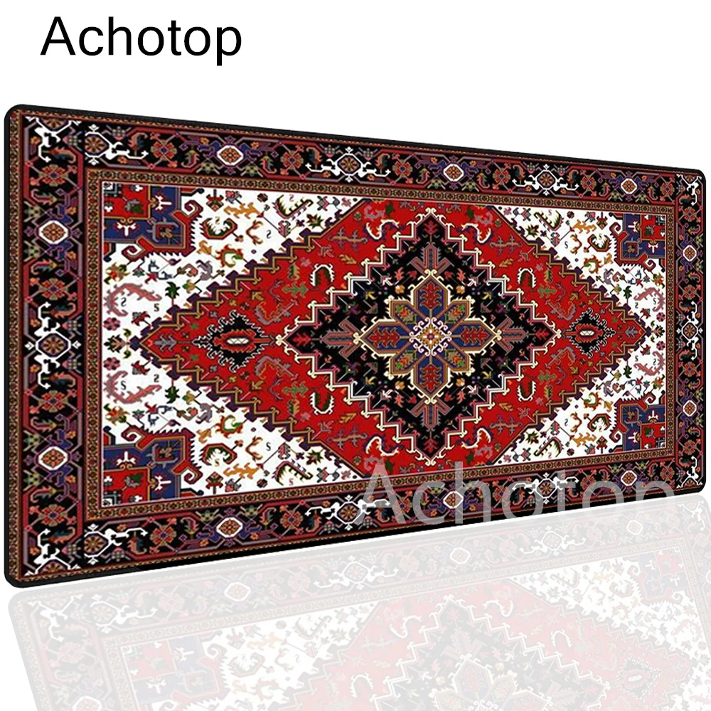 Persian Carpet Mysterious Retro Mouse Pad Pc Gamer Mousepad Rubber Mouse Mat Gaming Speed Keyboard Pads Office Rubber Desk Mat