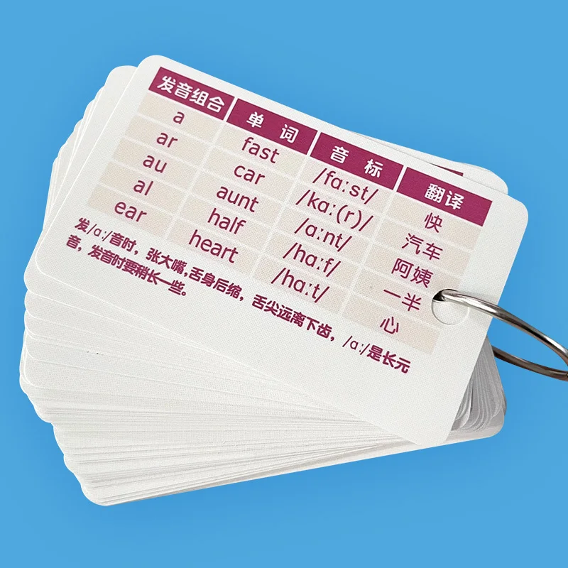 English Learning Cards International Phonetic Alphabet Phonetic Symbols Sounds Phonics Education Flashcards For Kids Educational 3