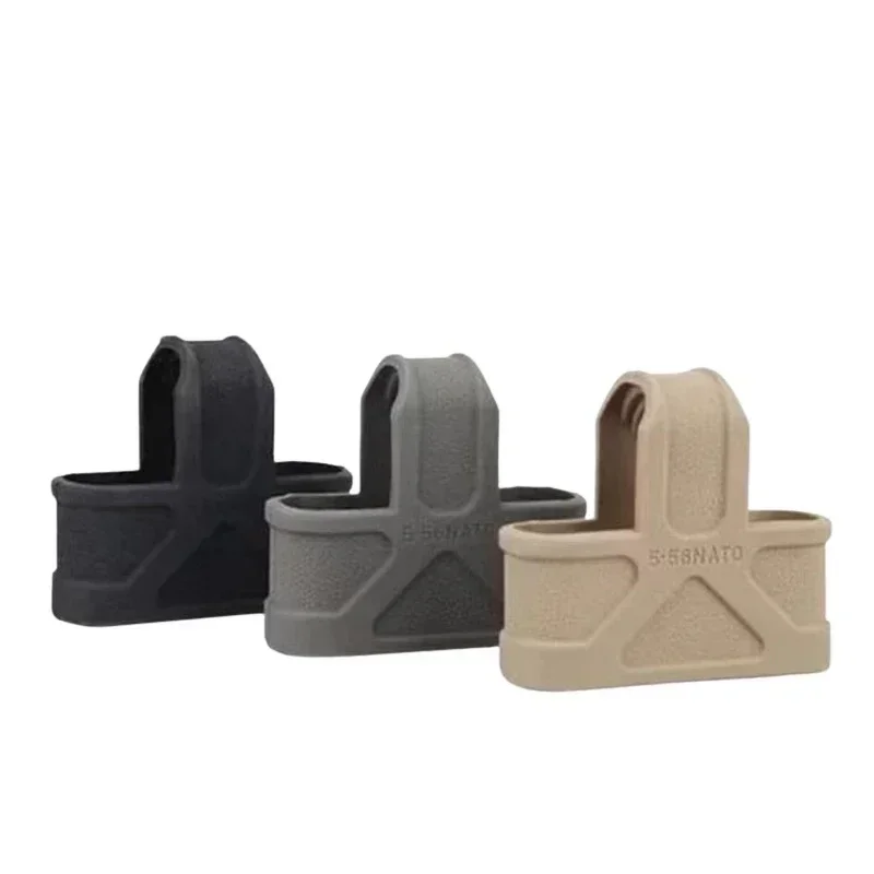 Hunting 5.56 Fast Magazine Rubber Holster Mag Pull Assist Cage Loops NATO Skull M4 M16 AR15 Airsoft Gun Accessories