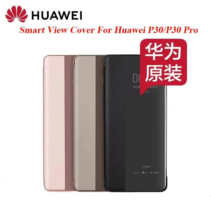 Amazon Huawei P30 Pro Smart View Flip Cover Black Wlwleo For