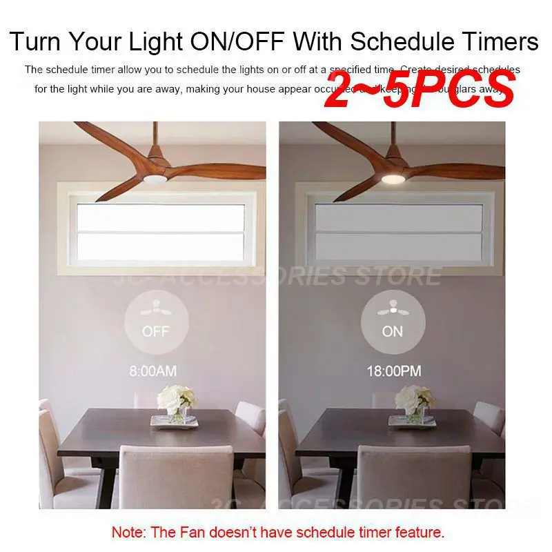 

2~5PCS Light Work With Alexa Home Fan Controller Wifi Remote Control Tuya Smart Controller Ceiling Controller