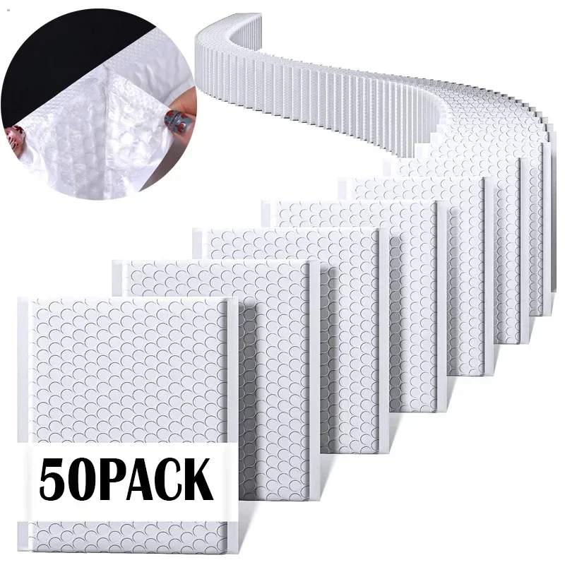 Bubble Mailers White Padded Envelope for Packaging Mailing Gift Self Seal Shipping Bags 50/30/10pcs