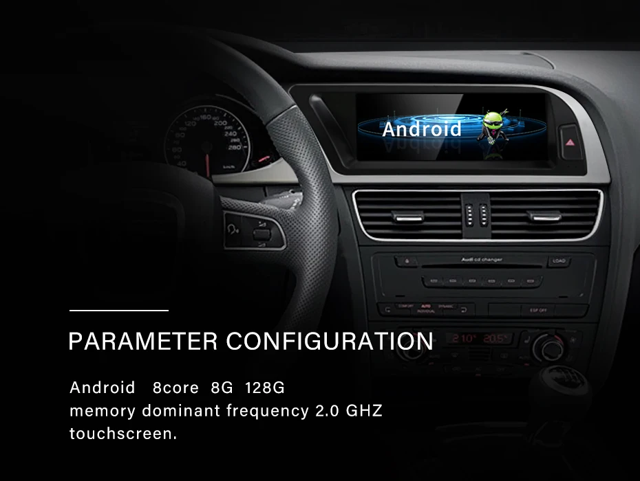 NEW UI Snapdragon665 8.8inch Android13 Wireless Carplay AUTO For AUDI A4 S4 B8 C