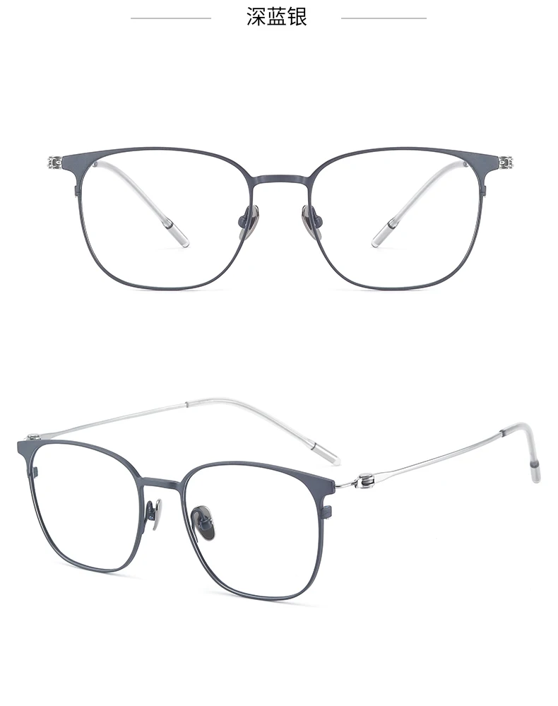 BCLEAR Mode Frauen Männer Reinem Titan Brillen Retro Oval Brille Rahmen Optik Myopie Hyperopie Rezept Objektiv Hohe Qualität – Detail 11