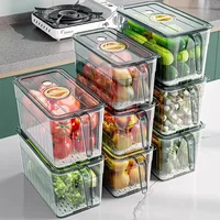 Boîte de rangement de tri pour réfrigérateur, œufs, fruits et légumes, sous-emballage de stockage de qualité alimentaire, boîte de conservation des frais 2